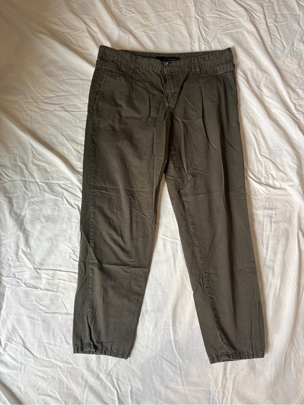 Vintage Calvin Klein bubble pants. Olive Green. Size 12.